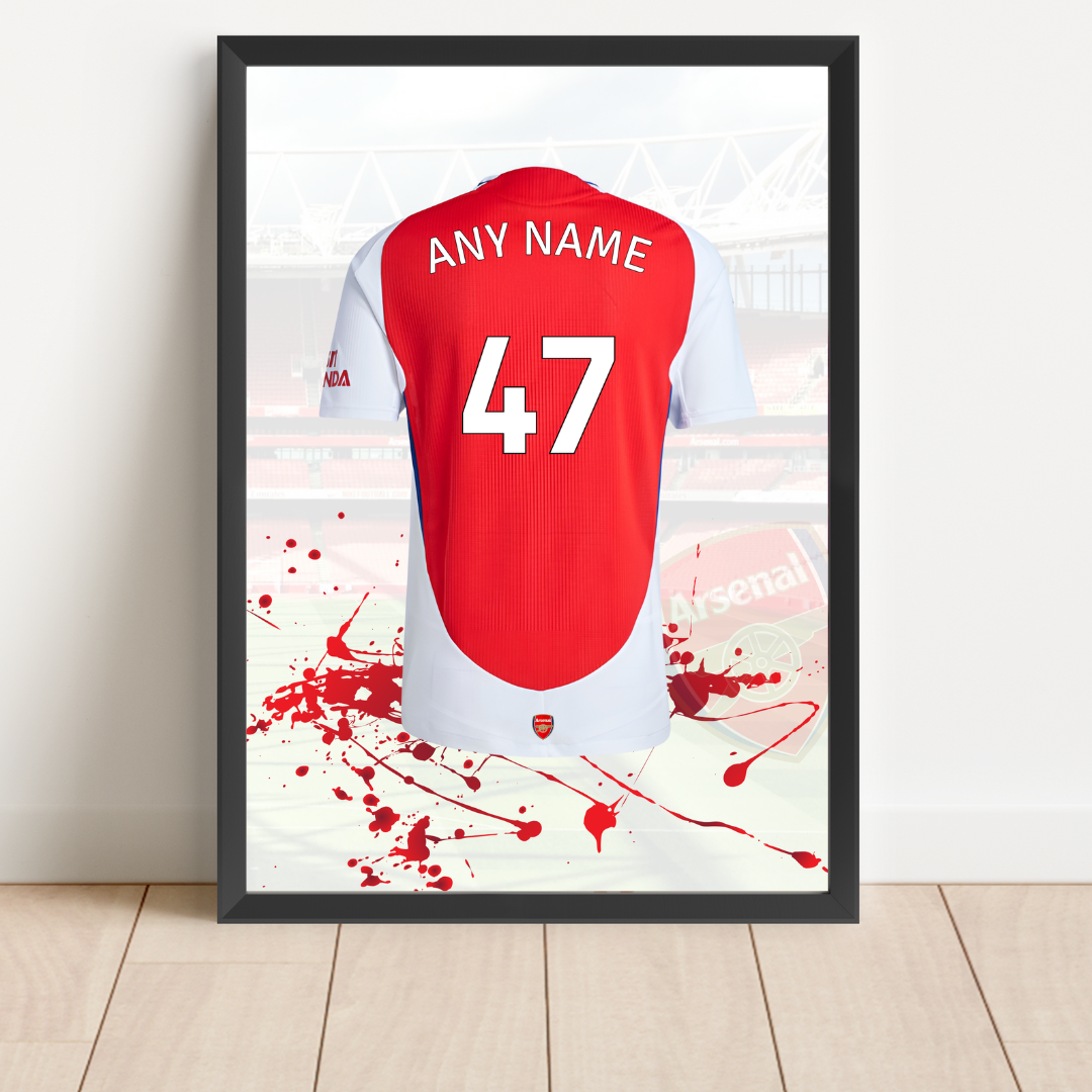 Free Arsenal Personalised Shirt Print