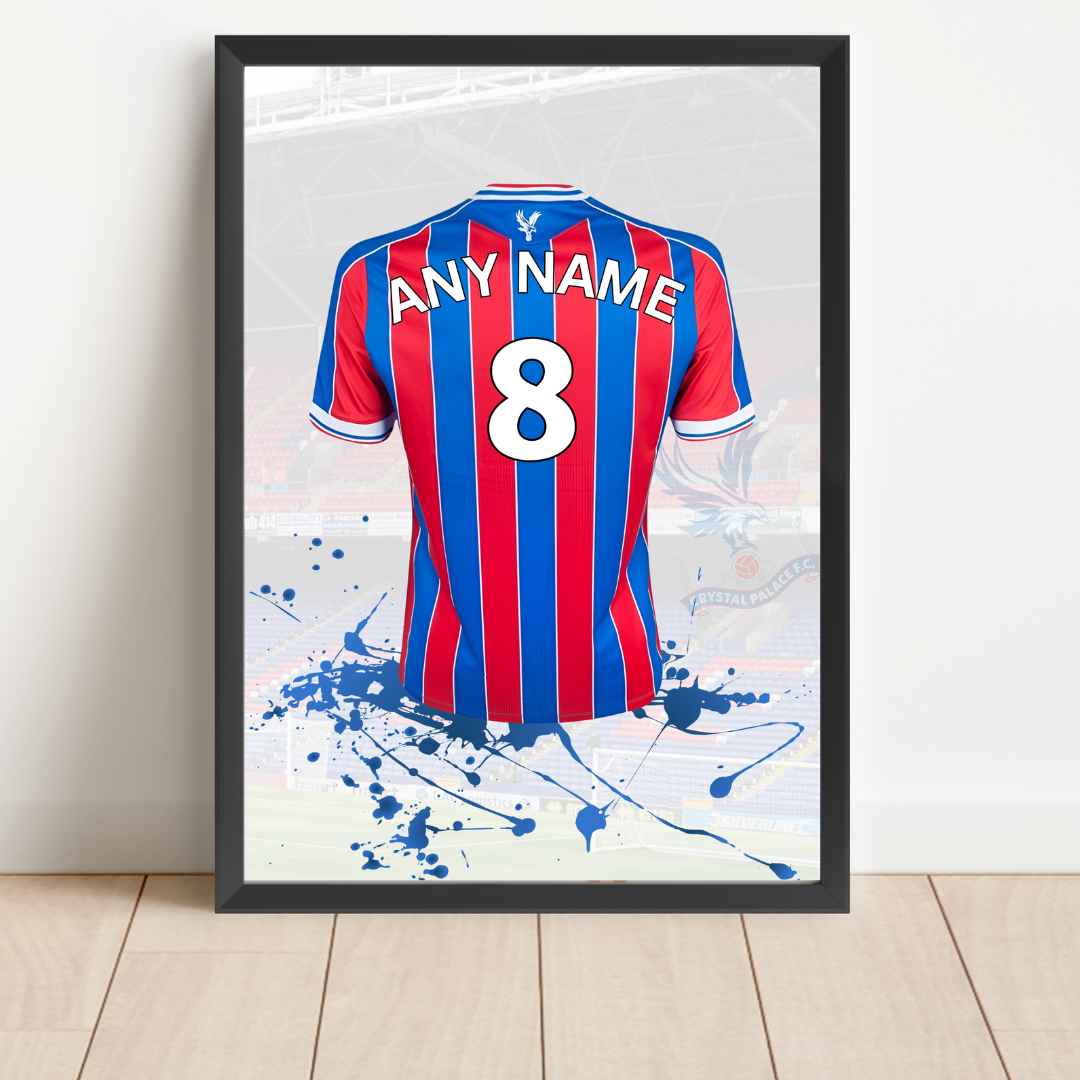 Personalised Crystal Palace FC Shirt Print