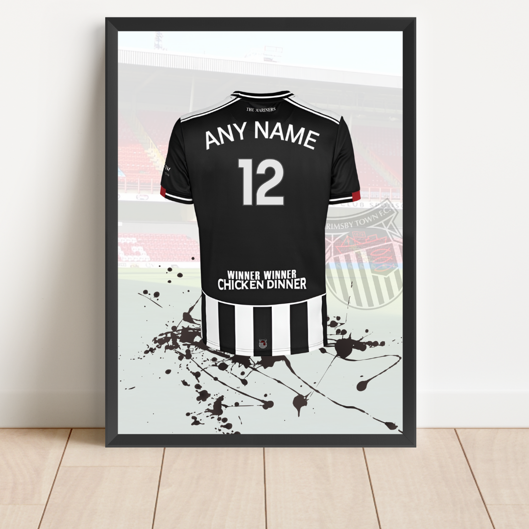 Personalised Grimsby Town FC Shirt Print