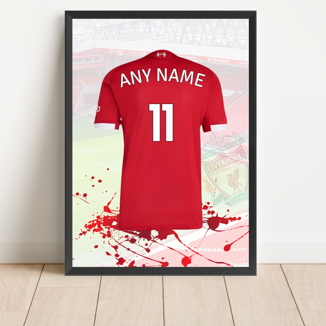 Personalised Liverpool FC Shirt Print