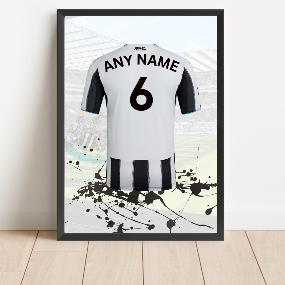 Personalised Newcastle United FC Shirt Print