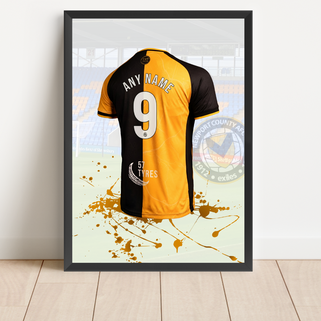 Personalised Newport County Shirt Print