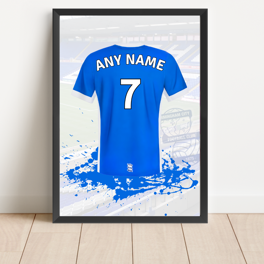 Free Birmingham City Personalised Shirt Print