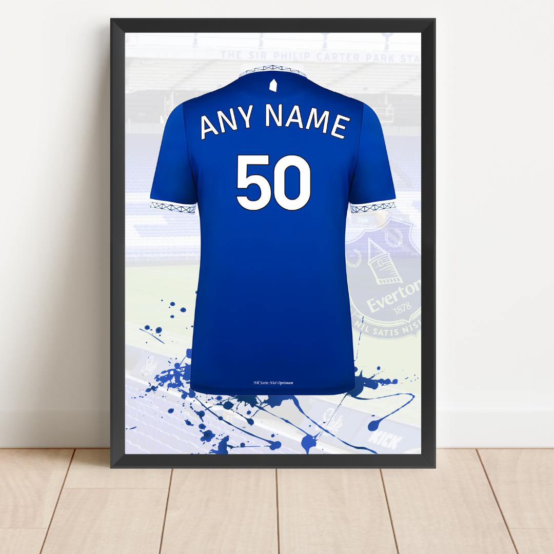 Personalised Everton FC Shirt Print