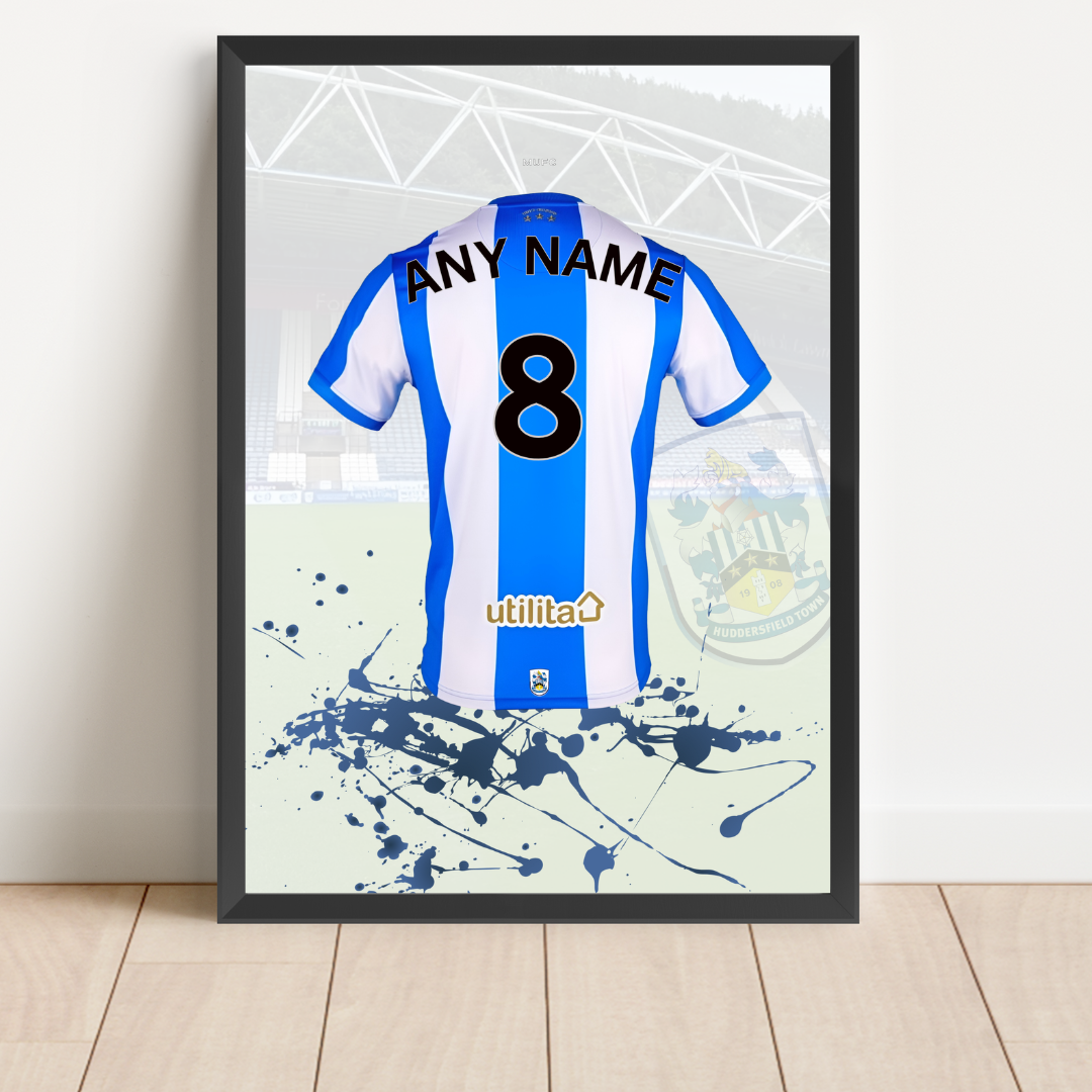 Personalised Huddersfield Town FC Shirt Print