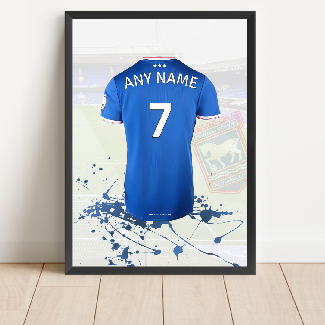 Personalised Ipswich Town FC Shirt Print