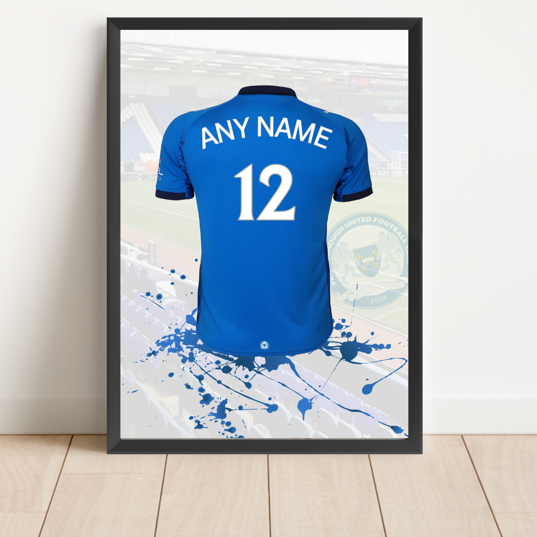 Personalised Peterborough United FC Shirt Print