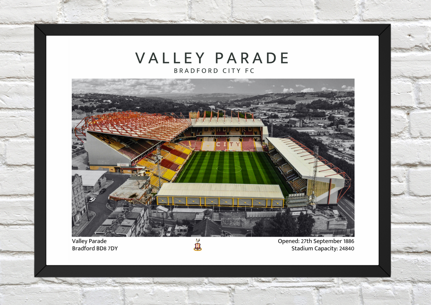 Valley Parade Stadium Print