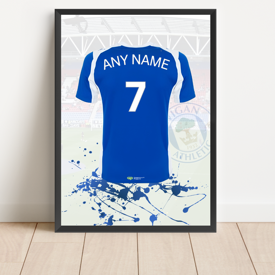 Personalised Wigan Athletic FC Shirt Print