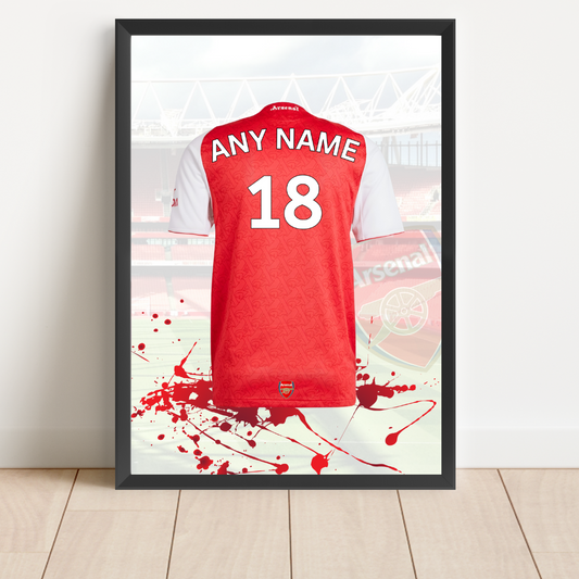 Personalised Arsenal FC Shirt Print