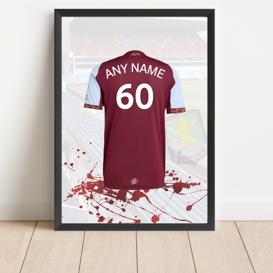 Personalised Aston Villa FC Shirt Print