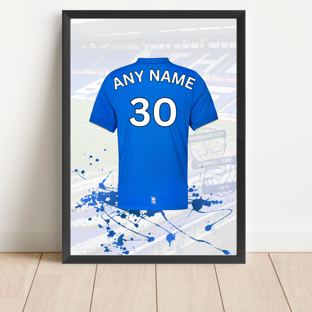 FREE Personalised Birmingham City FC Shirt Print