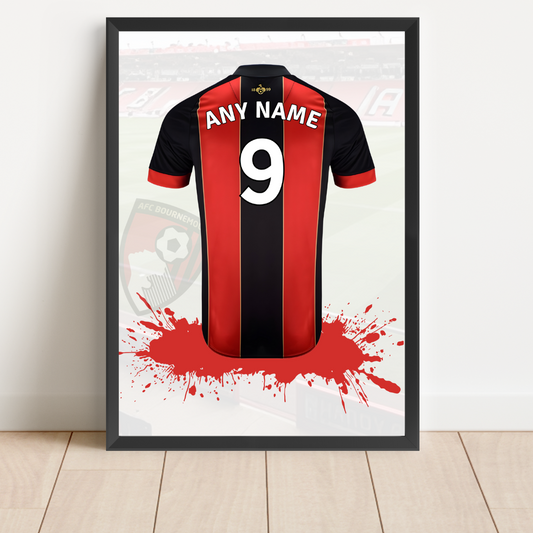 FREE AFC Bournemouth Personalised Shirt Print