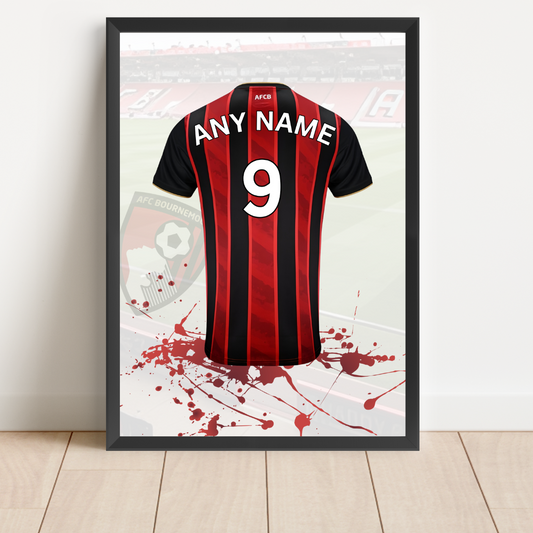 Personalised AFC Bournemouth Shirt Print