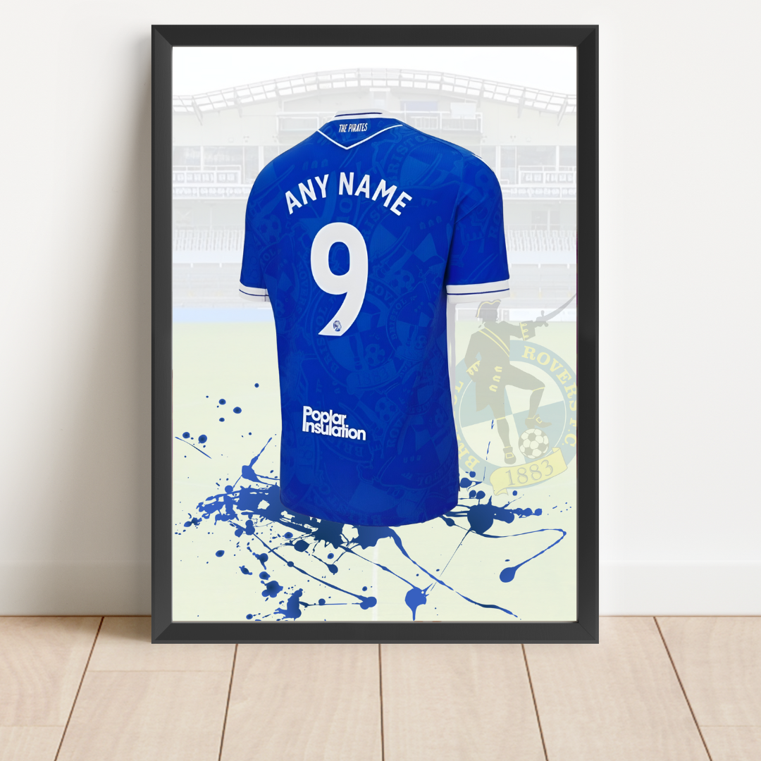 Personalised Bristol Rovers FC Shirt Print