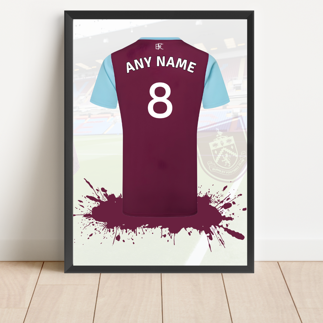 FREE Burnley FC Personalised Shirt Print