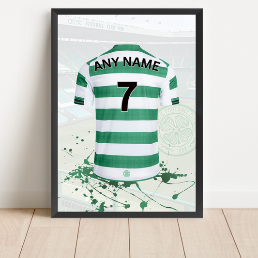 Personalised Celtic FC Shirt Print