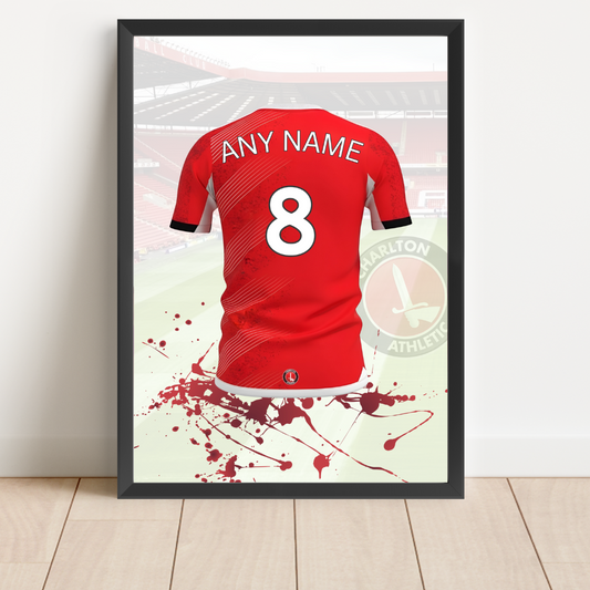 Personalised Charlton Athletic FC Shirt Print