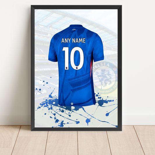 Personalised Chelsea FC Shirt Print
