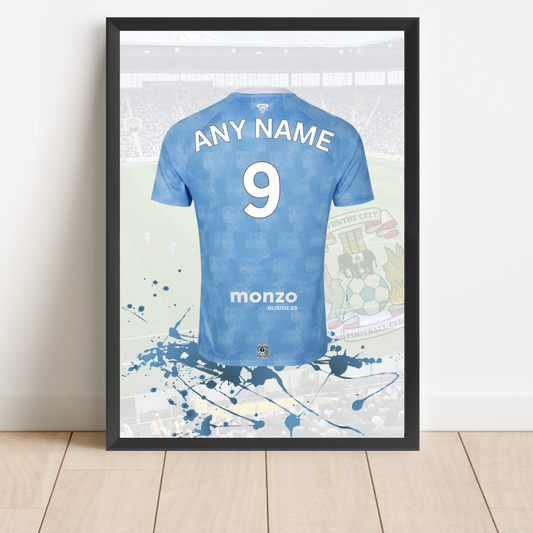 Personalised Coventry City FC Shirt Print
