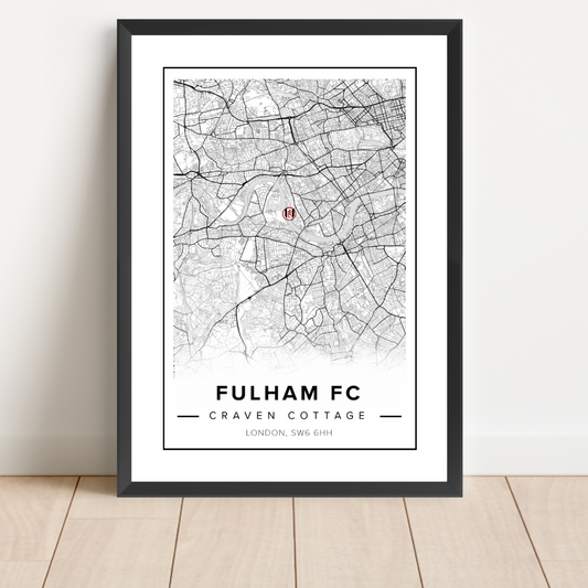 Fulham Craven Cottage Stadium Map Location