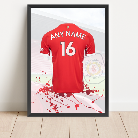 Personalised Crewe Alexandra Shirt Print