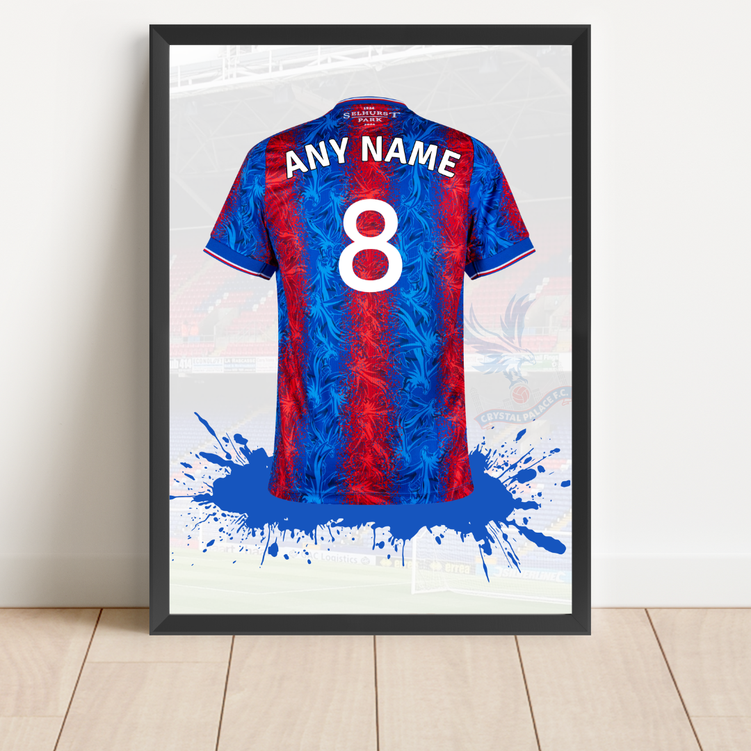 FREE Crystal Palace FC Personalised Shirt Print