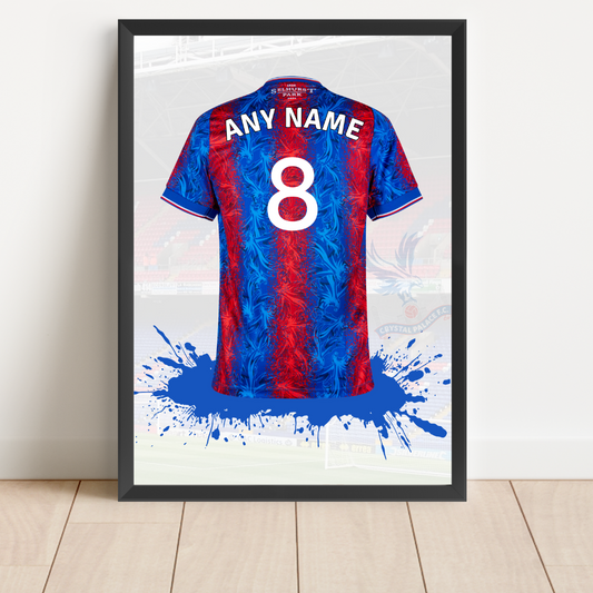 FREE Crystal Palace FC Personalised Shirt Print