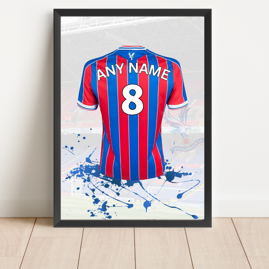 Personalised Crystal Palace FC Shirt Print