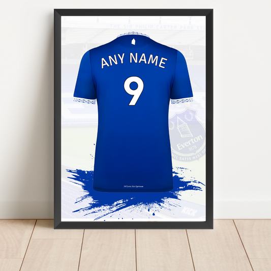 FREE Everton FC Personalised Shirt Print