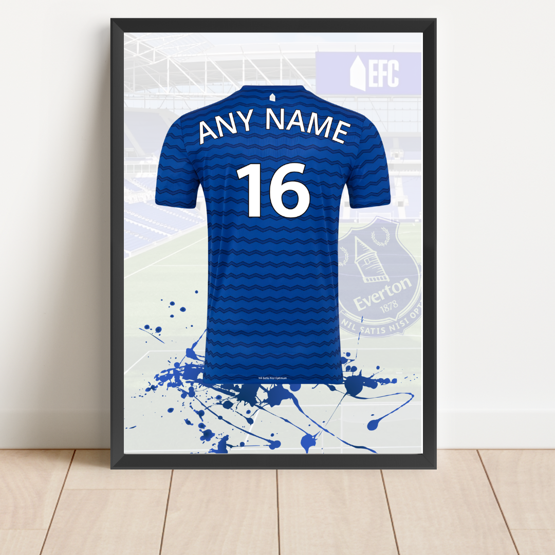 FREE Personalised Everton FC Shirt Print