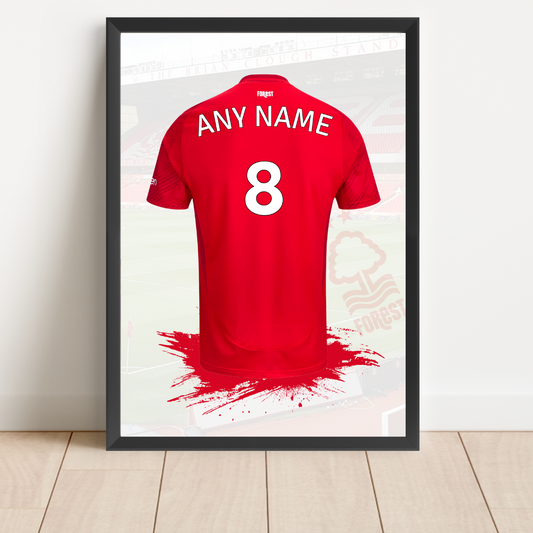 FREE Nottingham Forest Personalised Shirt Print