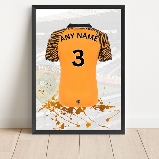 Personalised Hull City FC Shirt Print