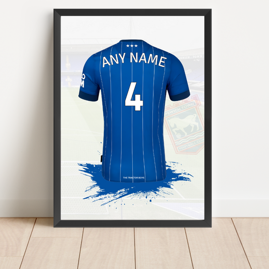 FREE Ipswich Town FC Personalised Shirt Print