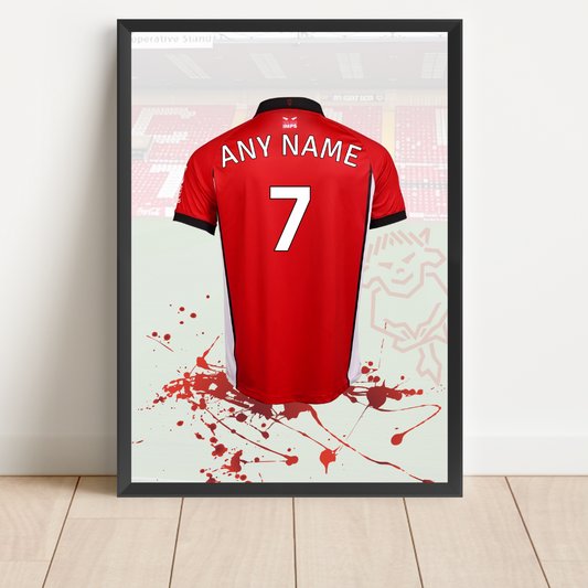 Personalised Lincoln City Shirt Print