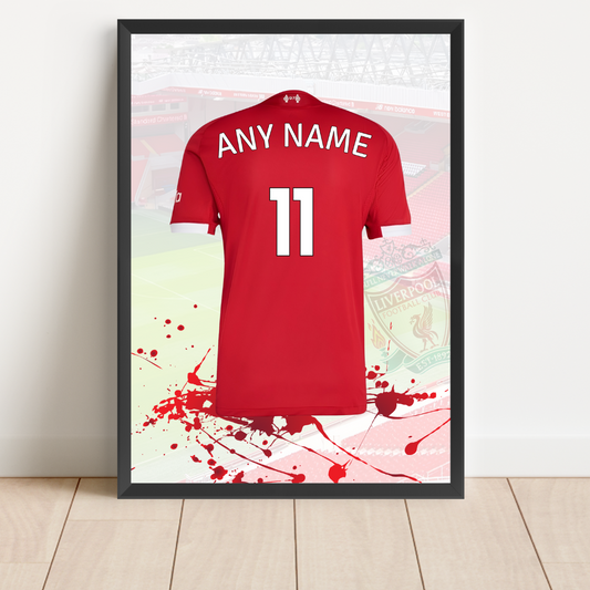 Personalised Liverpool FC Shirt Print
