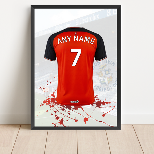 Personalised Luton Town Shirt Print
