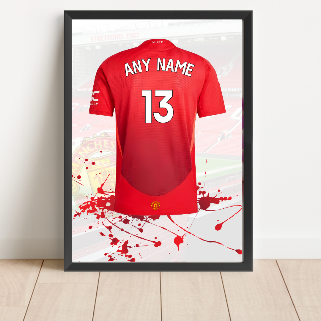 FREE Man United Personalised Shirt Print