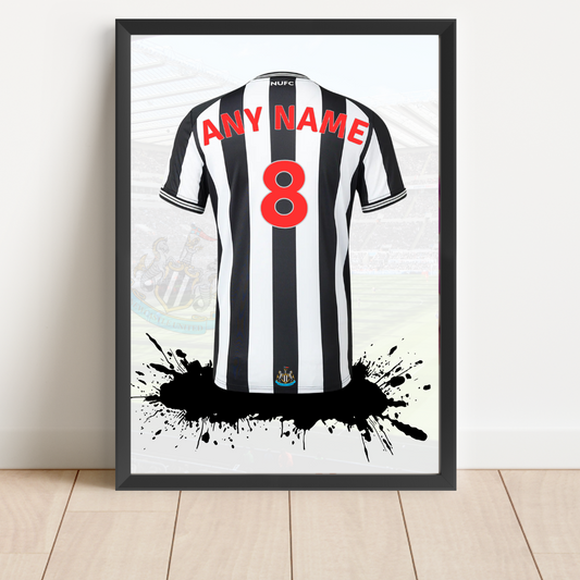 FREE Newcastle Utd FC Personalised Shirt Print