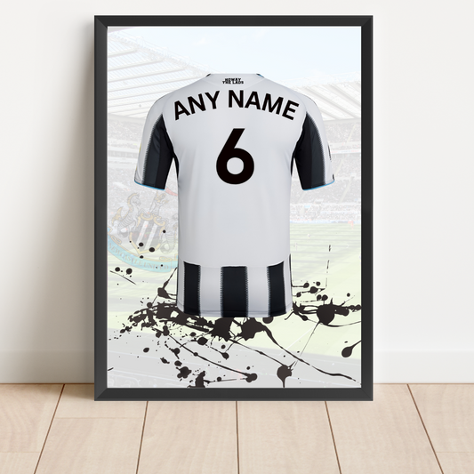 Personalised Newcastle United FC Shirt Print