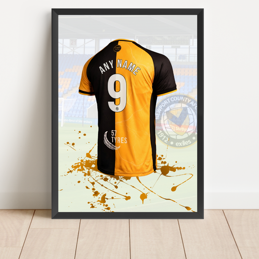 Personalised Newport County Shirt Print