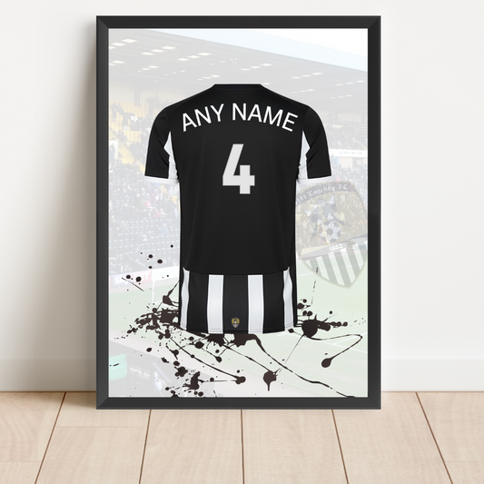 Personalised Notts County FC Shirt Print