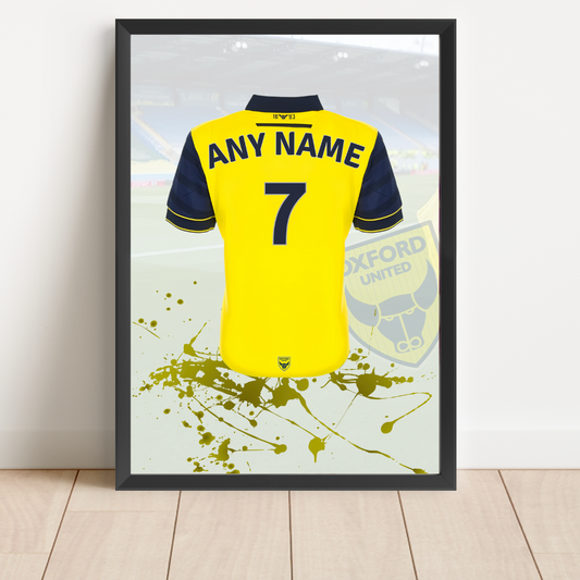 Personalised Oxford United Shirt Print