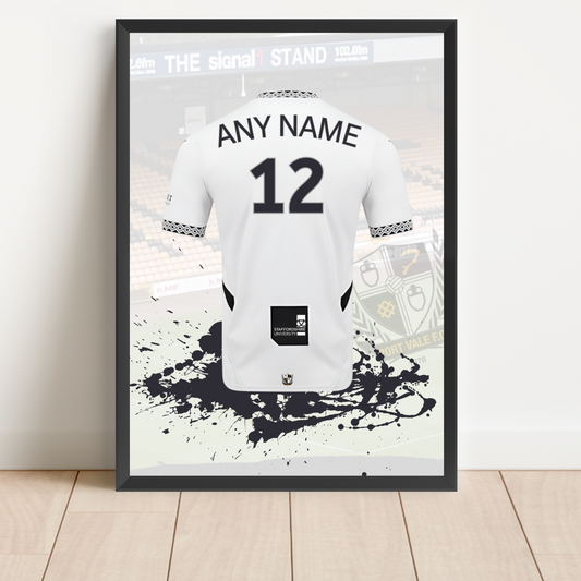 FREE Port Vale FC Personalised Shirt Print