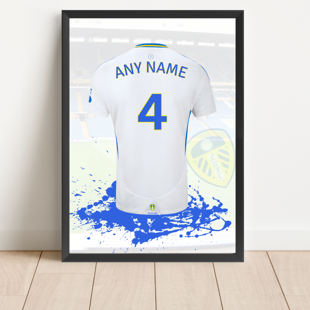 Free Leeds Utd Personalised Shirt Print