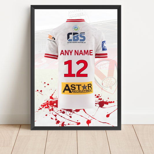 FREE St Helens Rugby Shirt Print