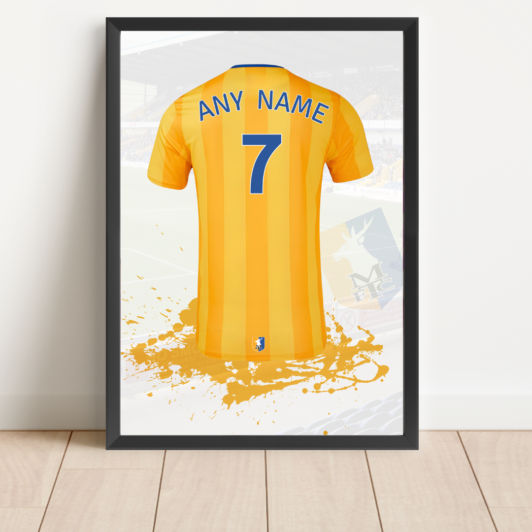 FREE Mansfield Town FC Personalised Shirt Print