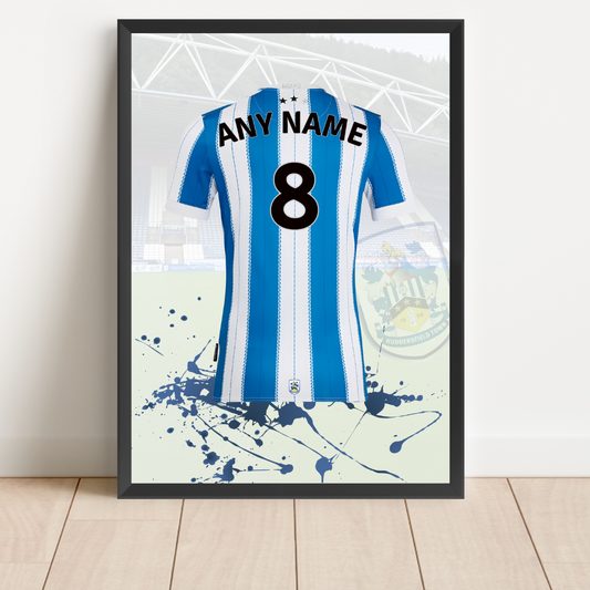 Free Huddersfield Town Personalised Shirt Print