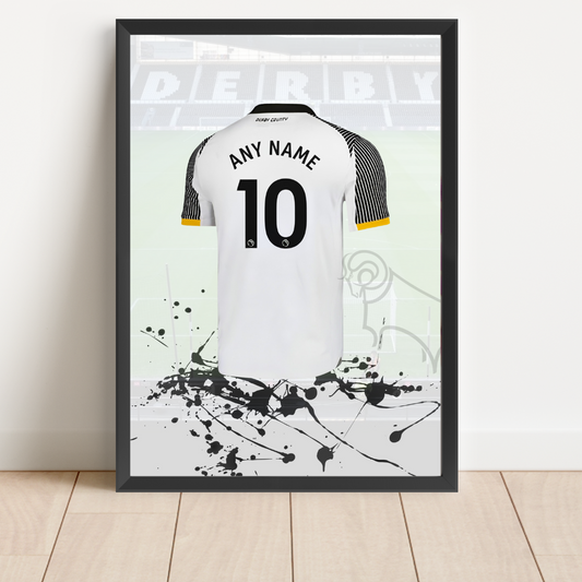 Personalised Derby County FC Shirt Print