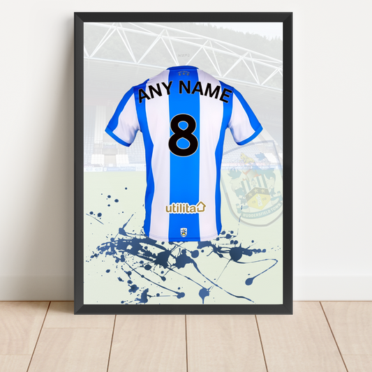 Personalised Huddersfield Town FC Shirt Print